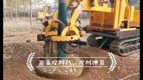 挖树机视频国产